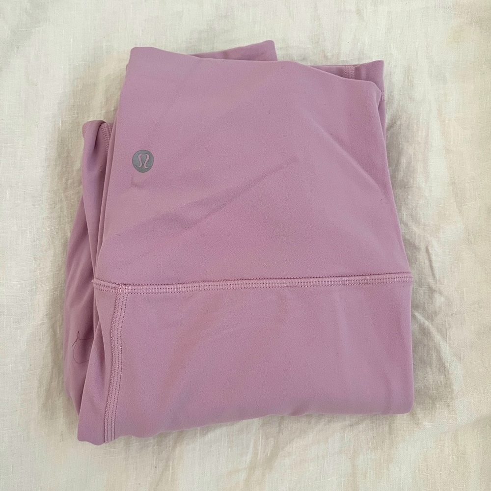 Lululemon Align HR pant leggings 25 in US size 6 in dusky pastel pink